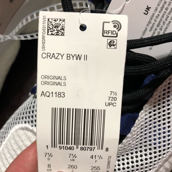 Crazy Adidas size 8 - Picture 3 of 5